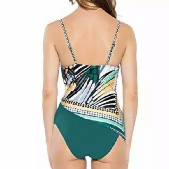 Becca Handkerchief Wrap Front One Piece Swimsuit - Picture 3 of 8